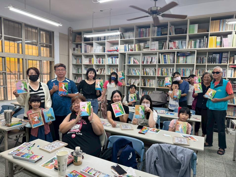 20251115_野鳥蠟筆畫高翹鴴